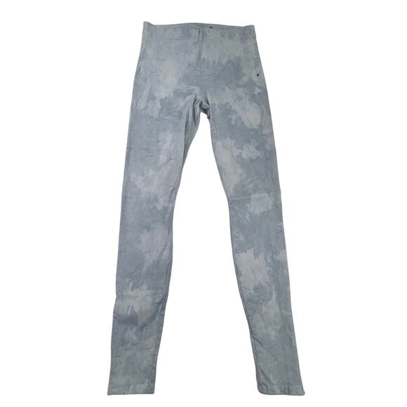 Joe's Jeans The Legging Ankle Zip Sz Small Slate Blue White Acid Wash or Tie Dye - Picture 2 of 10